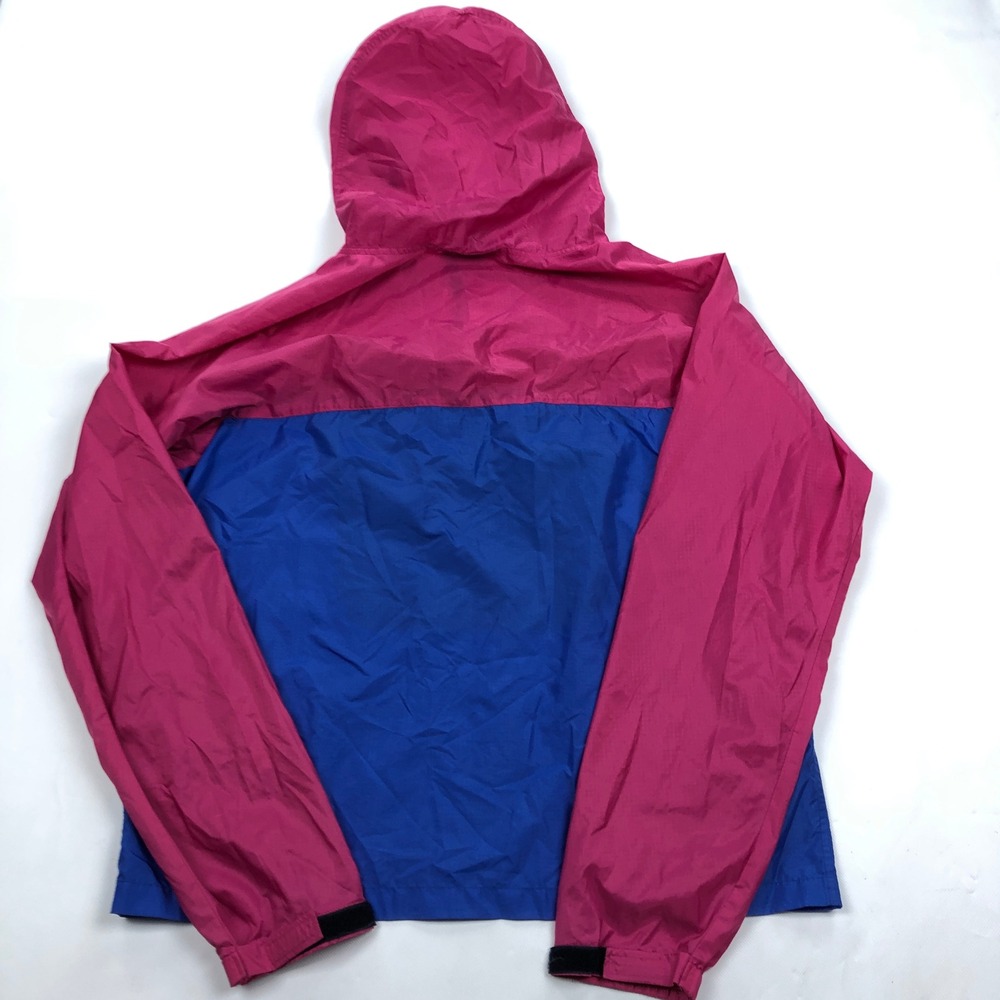 Vintage Patagonia Colorblock Anorak Windbreaker Pink Blue Ripstop Large - Picture 9 of 11